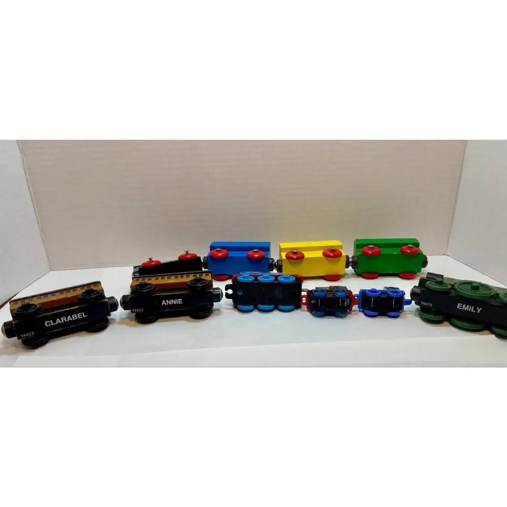Wooden Magnetic Train Car Lot- Thomas Tank, Others